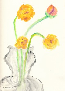 gouache marigolds_c